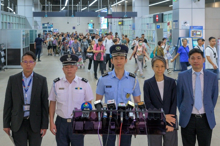 澳門特區(qū)政府多部門全力以赴迎接國慶游澳旅客。澳門特區(qū)政府新聞局供圖