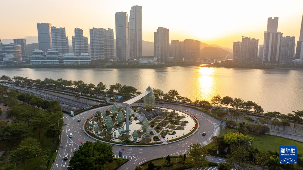 12月11日，澳門氹仔、橫琴一帶的景色（無人機(jī)照片）。