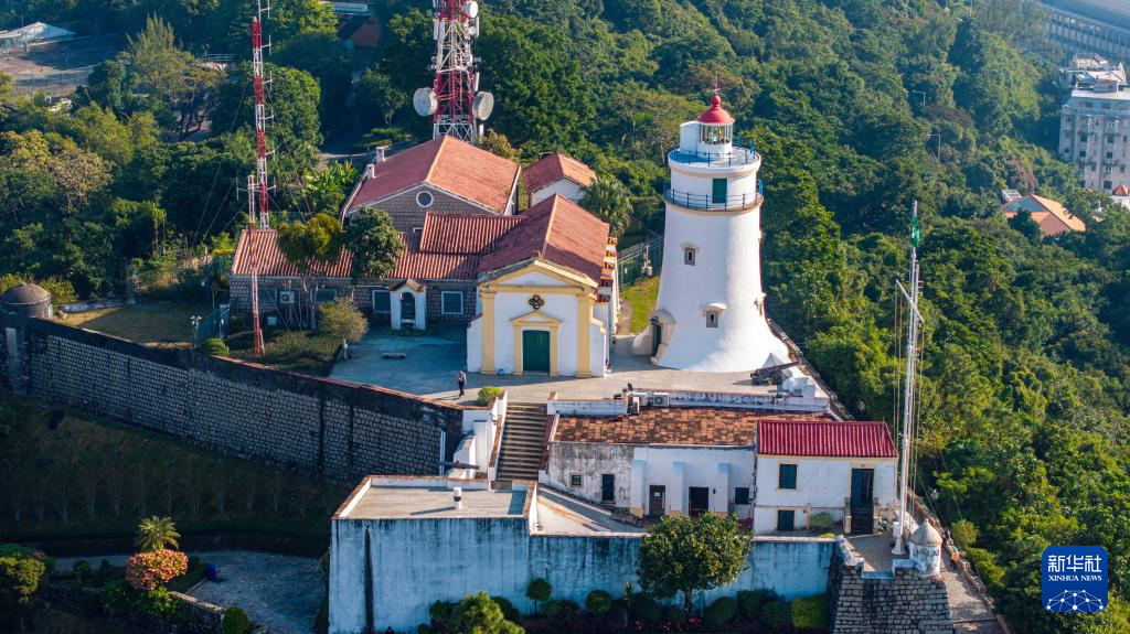12月2日，澳門東望洋燈塔（無人機照片）。