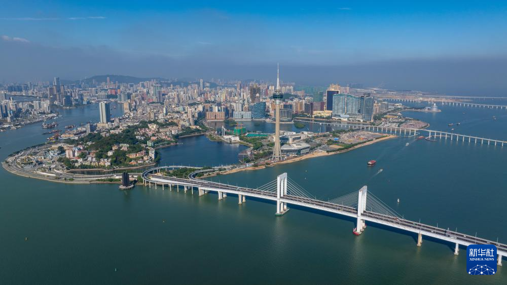 12月11日，澳門半島的景色（無人機照片）。