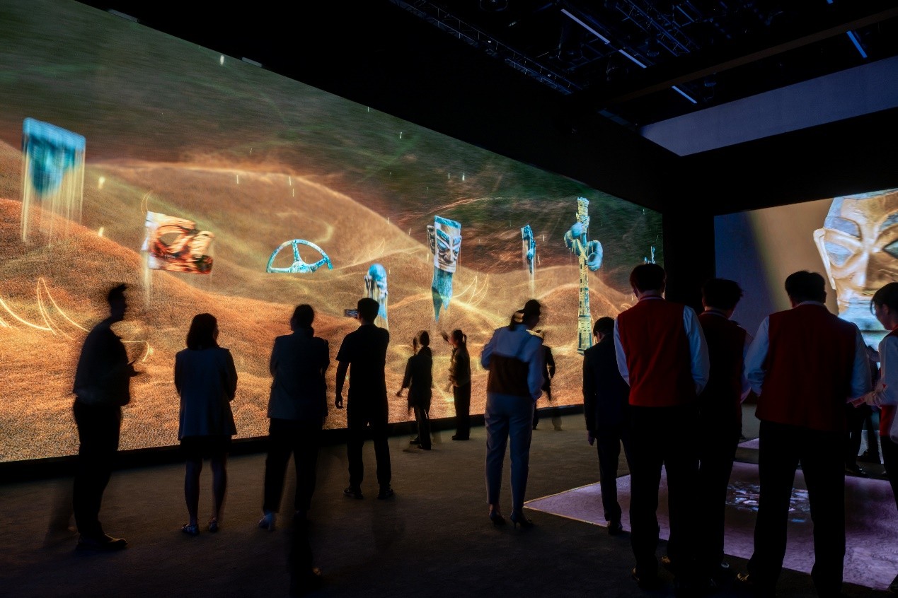 圖為數(shù)字藝術(shù)展現(xiàn)場(chǎng)。主辦方供圖
