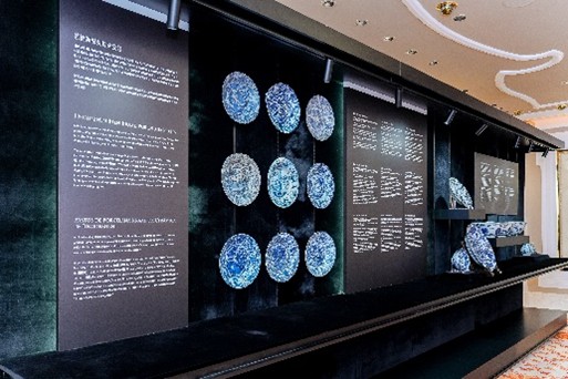 展覽展出的克拉克瓷。主辦方供圖