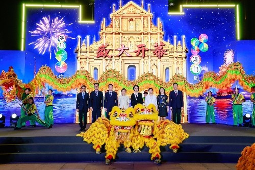 圖為“湖北?武漢澳門(mén)周”開(kāi)幕式。澳門(mén)特區(qū)政府旅游局供圖