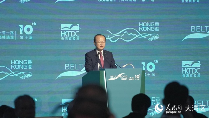 國家商務(wù)部副部長鄢東致辭。人民網(wǎng) 吳宇揚揚攝