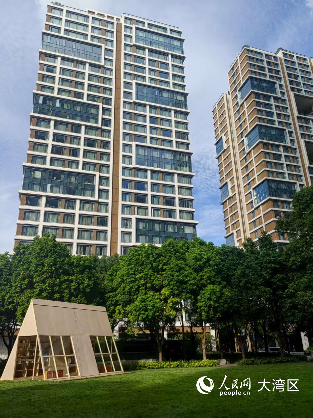 前海嘉里中心的宜居公寓。人民網(wǎng)記者 王晶攝