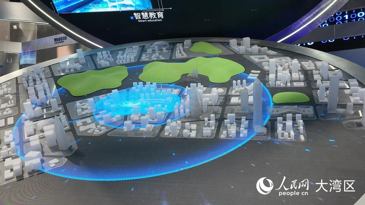 深圳城市AR互動眺望裝置。 人民網(wǎng) 周錦佳攝