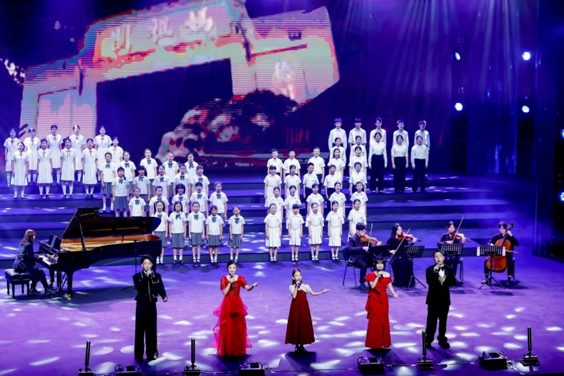 圖為《七子之歌》唱響澳門兒女的愛國情懷。主辦方供圖
