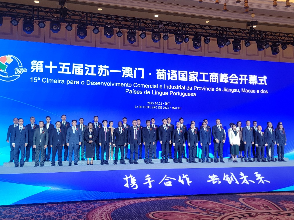 圖為峰會開幕式。澳門江蘇社團(tuán)總會供圖