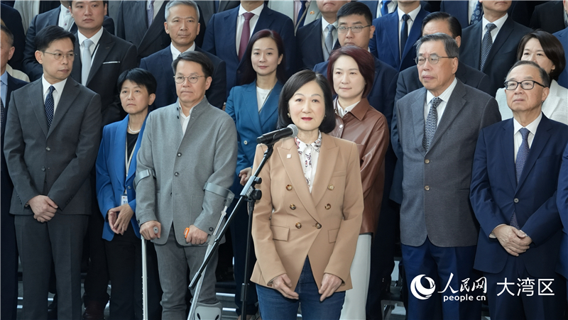 圖3.香港特區(qū)第七屆立法會(huì)議員代表葉劉淑儀現(xiàn)場(chǎng)發(fā)言。人民網(wǎng) 嚴(yán)小晶攝