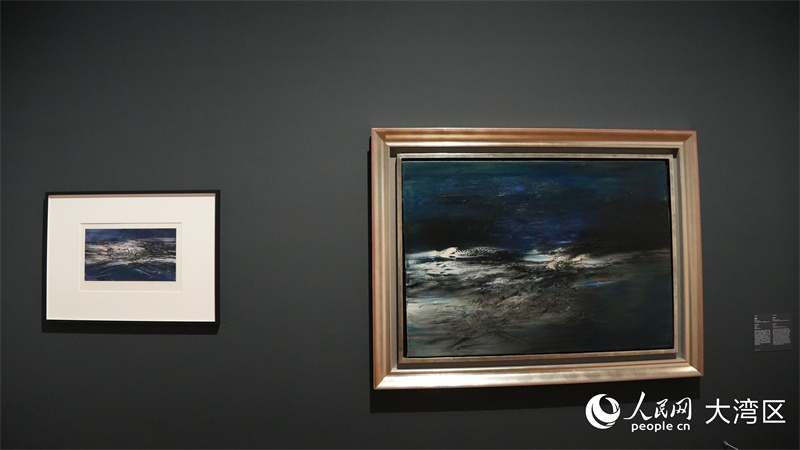 “趙無極：版藝匠心”展品。人民網(wǎng) 嚴(yán)小晶攝