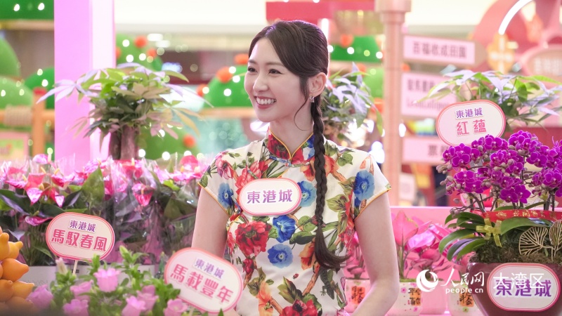 圖6.現(xiàn)場新品花卉展示。人民網(wǎng) 吳宇揚(yáng)揚(yáng) 攝