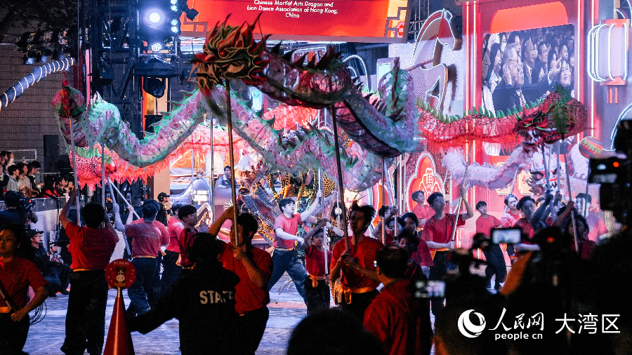 中國香港中國國術(shù)龍獅總會(huì)與意大利表演團(tuán)體聯(lián)袂獻(xiàn)藝。人民網(wǎng) 吳宇揚(yáng)揚(yáng)攝