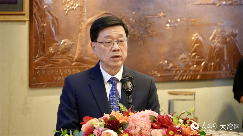 香港特區(qū)行政長官李家超致辭。人民網(wǎng) 嚴小晶攝