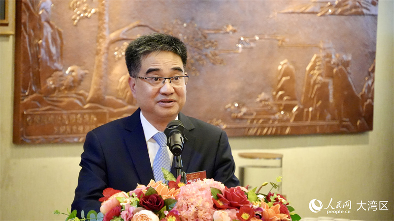 福建省政協(xié)副主席、省委統(tǒng)戰(zhàn)部部長林文斌致辭。人民網(wǎng) 嚴小晶攝