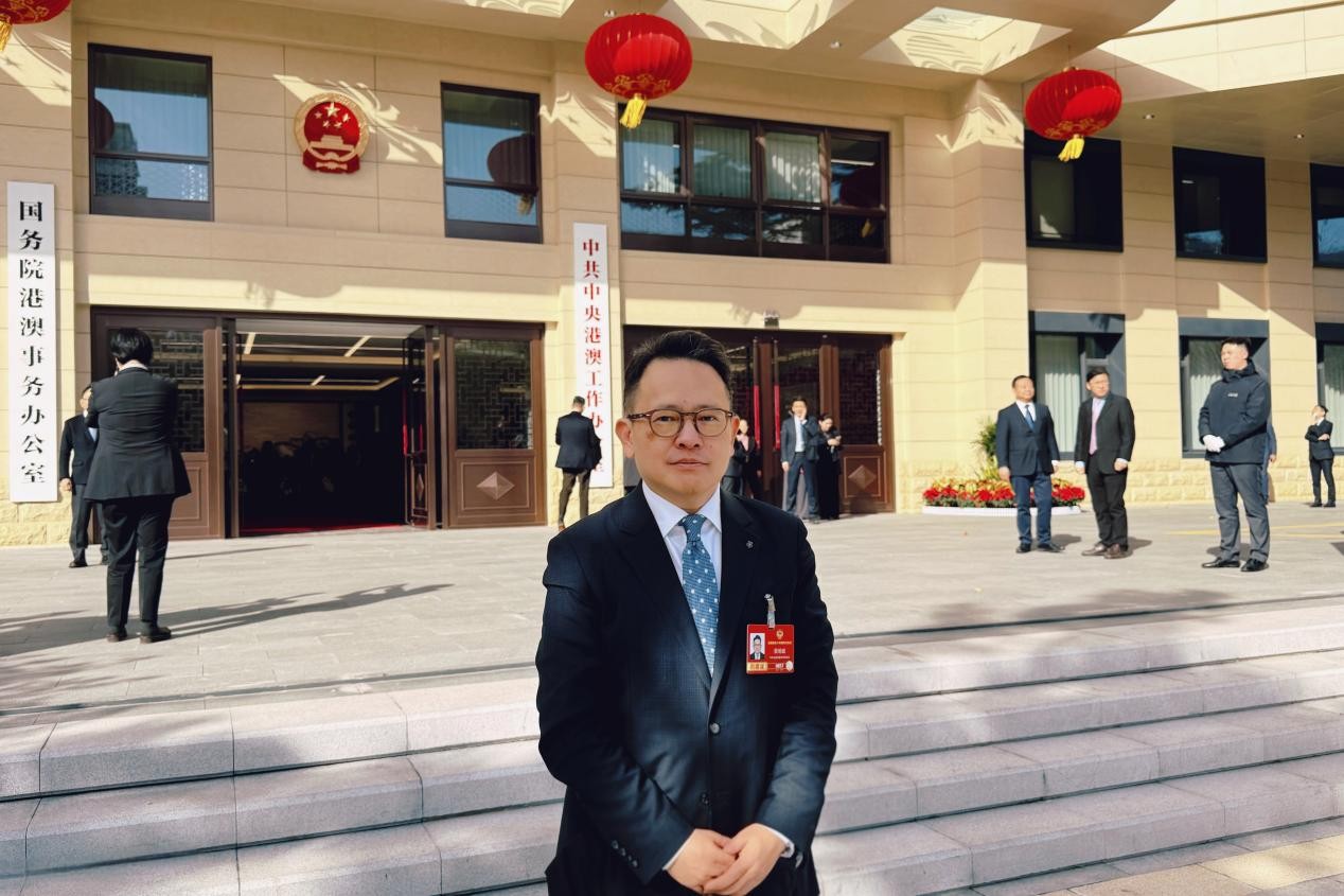 全國政協(xié)委員、澳門啤酒有限公司聯(lián)席董事長蔡明威。受訪者供圖