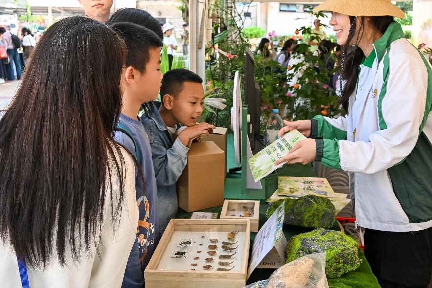“澳門綠化周”科普互動活動。澳門特區(qū)政府市政署供圖