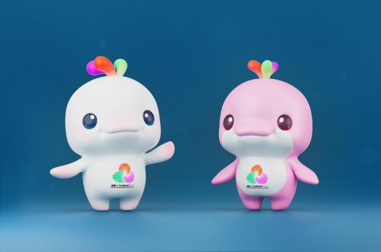   十五運(yùn)會(huì)和殘?zhí)貖W會(huì)吉祥物“喜洋洋”和“樂(lè)融融”。新華社發(fā)（設(shè)計(jì)團(tuán)隊(duì)供圖）